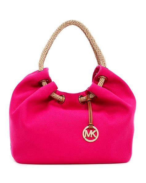 women's pink michael kors bag|Michael Kors large pink tote.